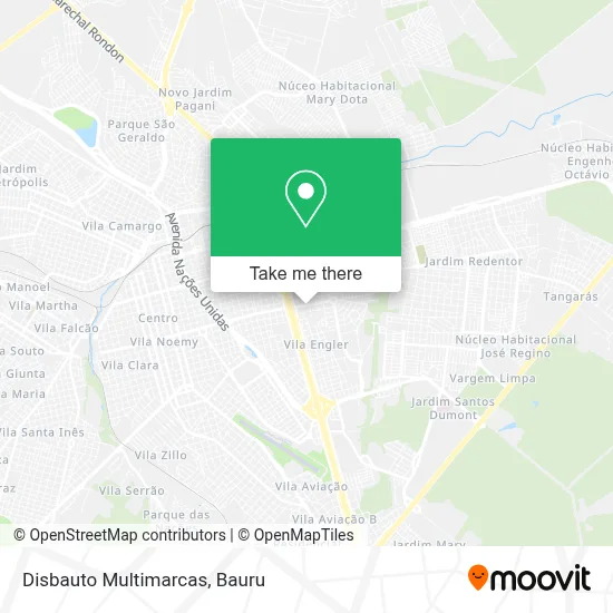 Disbauto Multimarcas map