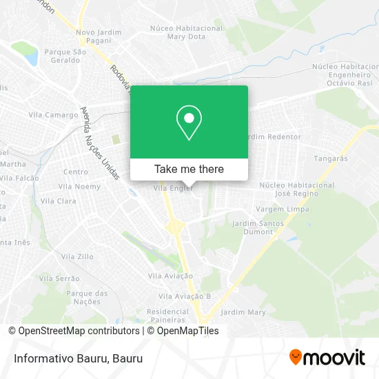 Informativo Bauru map