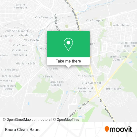 Bauru Clean map