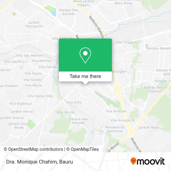 Dra. Monique Chahim map