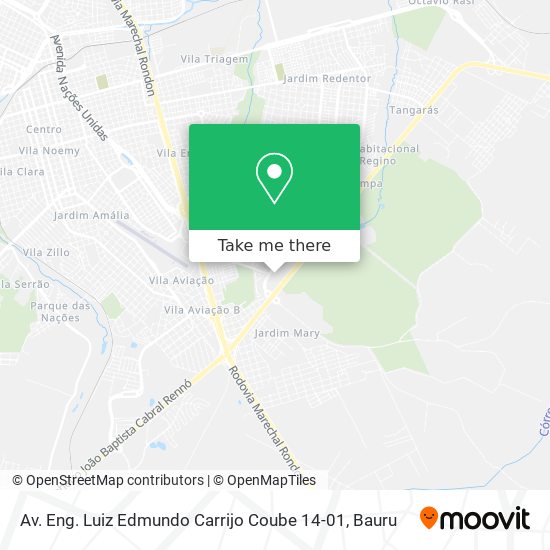Mapa Av. Eng. Luiz Edmundo Carrijo Coube 14-01