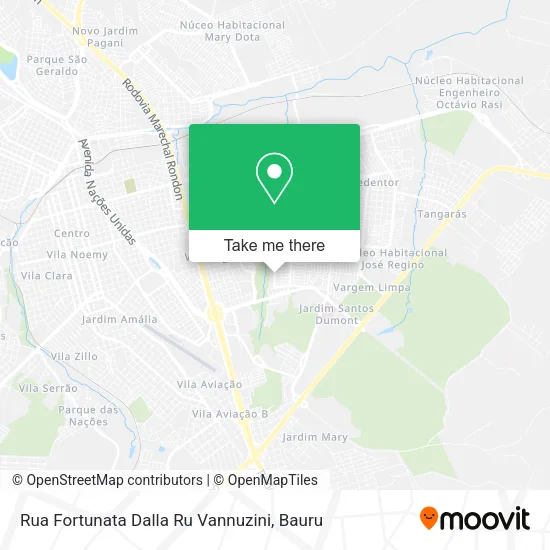 Rua Fortunata Dalla Ru Vannuzini map