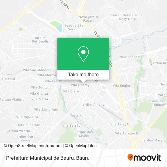 Prefeitura Municipal de Bauru map