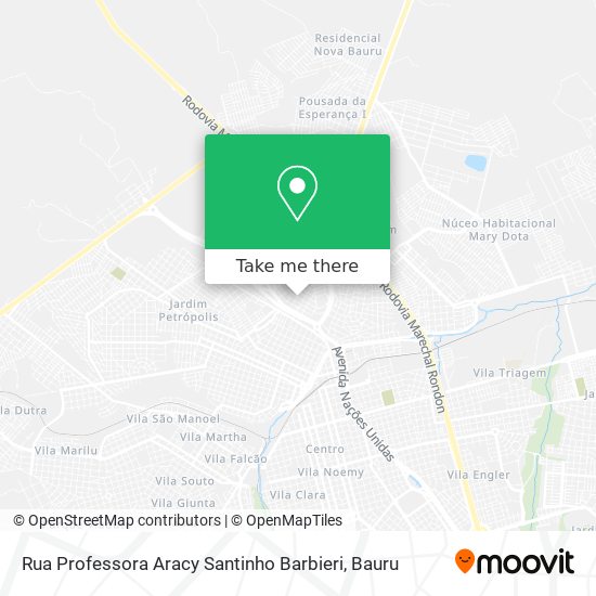 Rua Professora Aracy Santinho Barbieri map