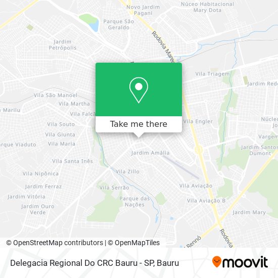 Delegacia Regional Do CRC Bauru - SP map