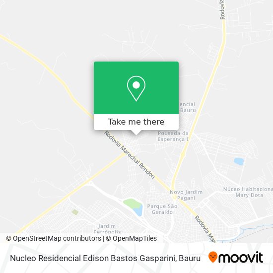 Mapa Nucleo Residencial Edison Bastos Gasparini