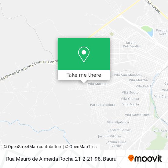 Mapa Rua Mauro de Almeida Rocha 21-2-21-98