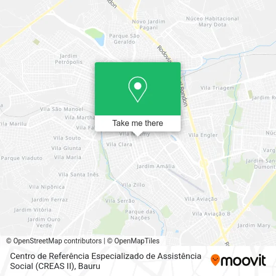 Centro de Referência Especializado de Assistência Social (CREAS II) map