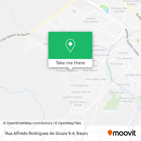 Mapa Rua Alfredo Rodrigues de Souza 9-4