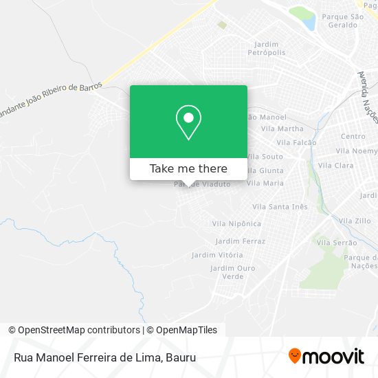 Mapa Rua Manoel Ferreira de Lima