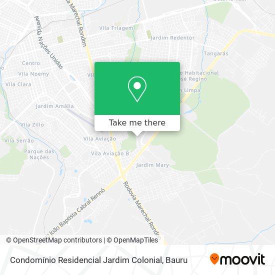 Mapa Condomínio Residencial Jardim Colonial