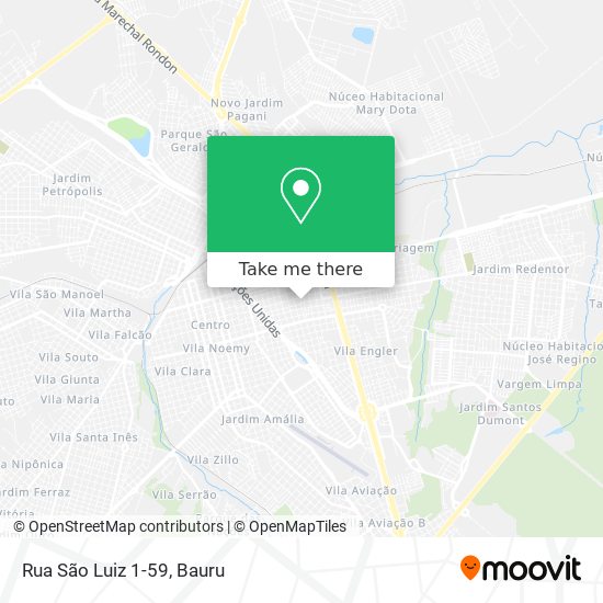Mapa Rua São Luiz 1-59