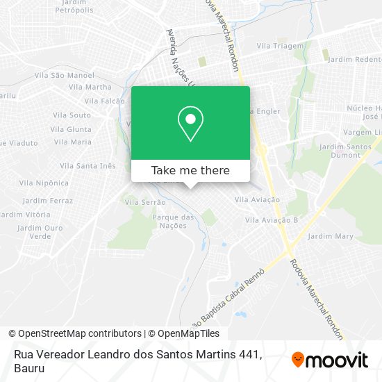 Rua Vereador Leandro dos Santos Martins 441 map