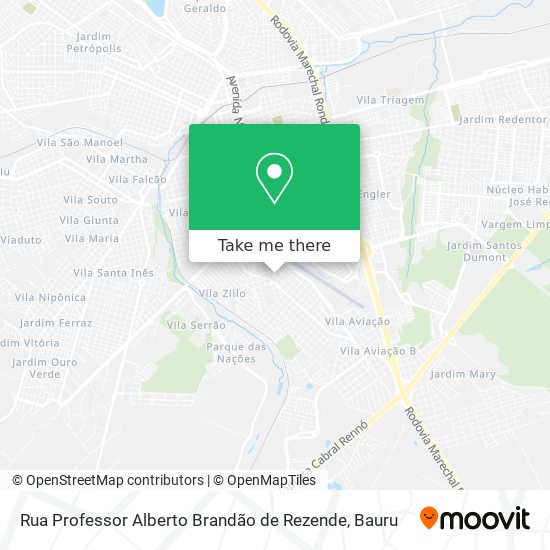 Rua Professor Alberto Brandão de Rezende map