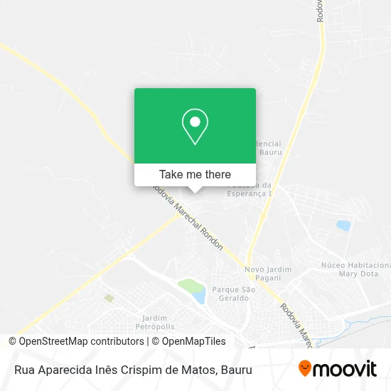 Rua Aparecida Inês Crispim de Matos map