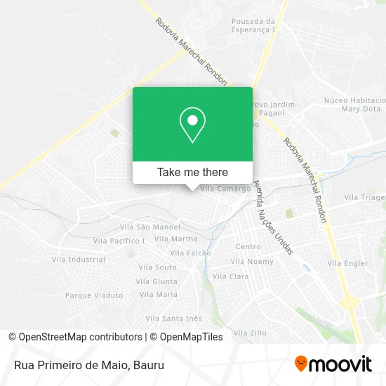 Rua Primeiro de Maio map