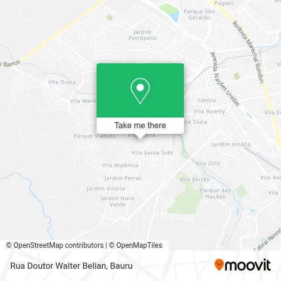 Rua Doutor Walter Belian map