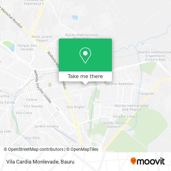 Vila Cardia Monlevade map