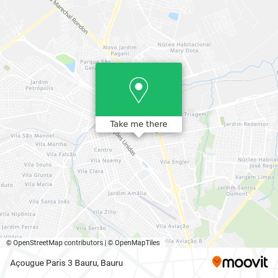Açougue Paris 3 Bauru map