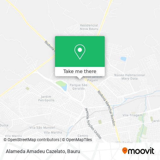 Mapa Alameda Amadeu Cazelato