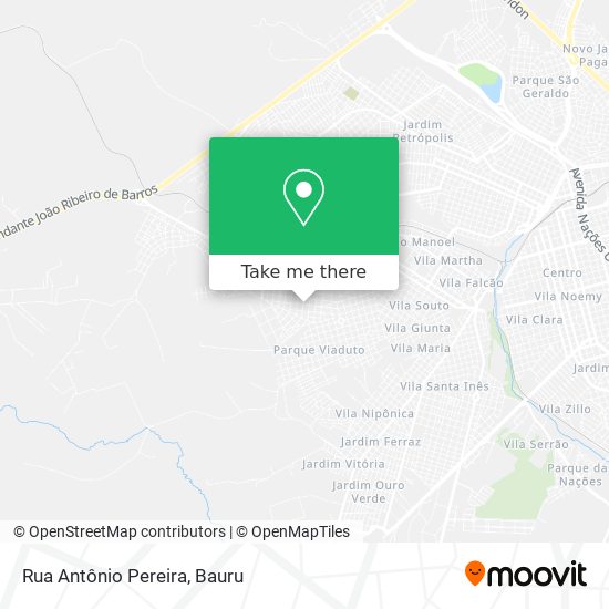 Mapa Rua Antônio Pereira