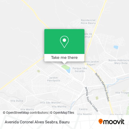 Avenida Coronel Alves Seabra map