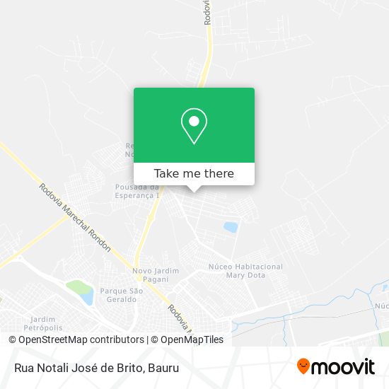 Mapa Rua Notali José de Brito
