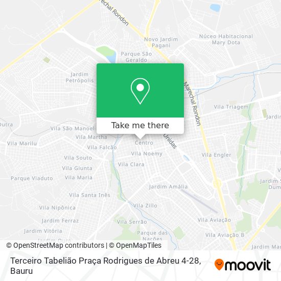 Mapa Terceiro Tabelião Praça Rodrigues de Abreu 4-28