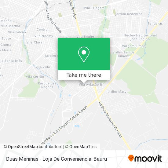 Mapa Duas Meninas - Loja De Conveniencia