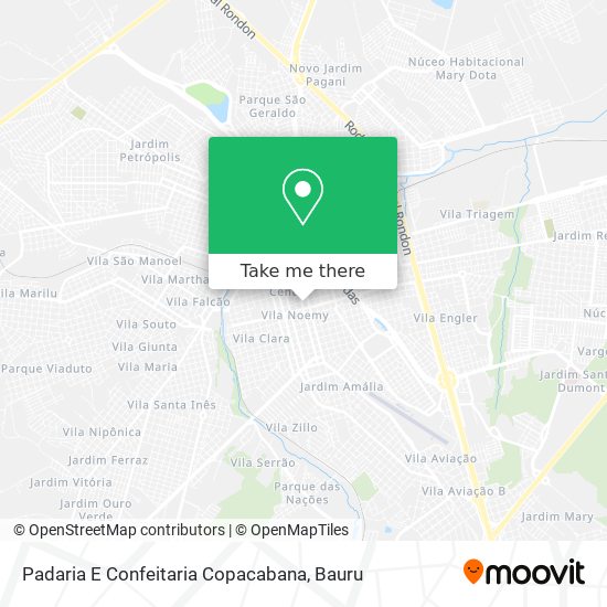 Padaria E Confeitaria Copacabana map