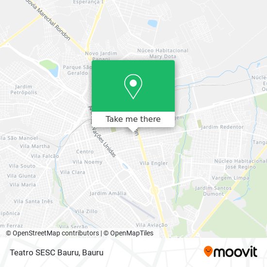 Teatro SESC Bauru map