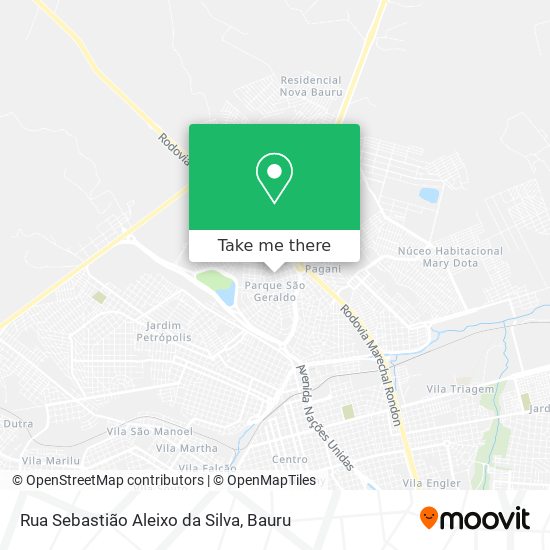 Mapa Rua Sebastião Aleixo da Silva
