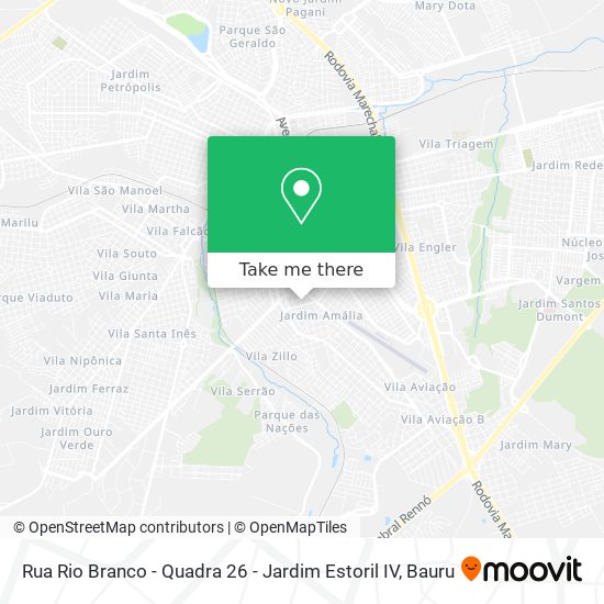 Rua Rio Branco - Quadra 26 - Jardim Estoril IV map