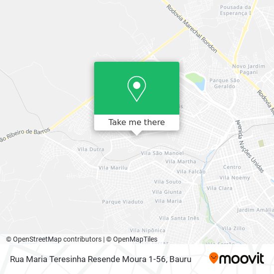 Mapa Rua Maria Teresinha Resende Moura 1-56