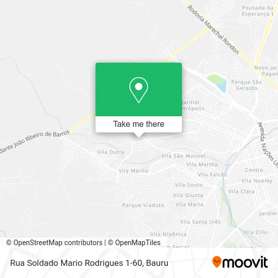 Rua Soldado Mario Rodrigues 1-60 map