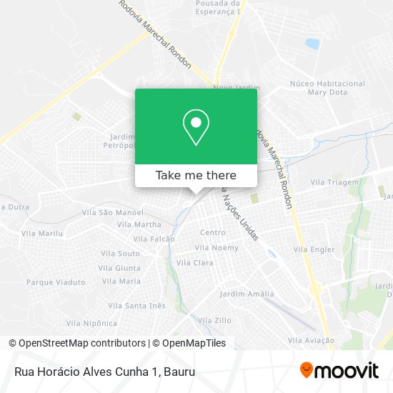 Rua Horácio Alves Cunha 1 map
