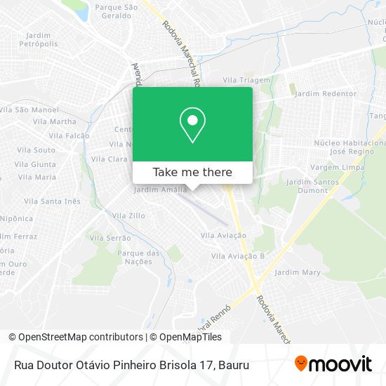 Rua Doutor Otávio Pinheiro Brisola 17 map