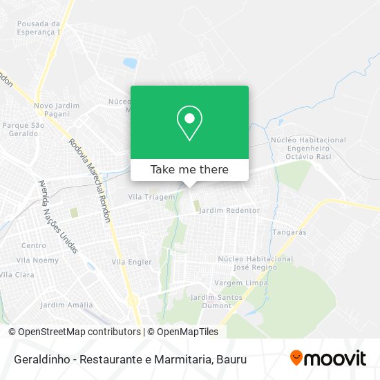 Mapa Geraldinho - Restaurante e Marmitaria