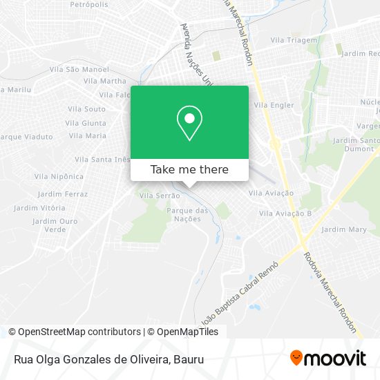 Rua Olga Gonzales de Oliveira map