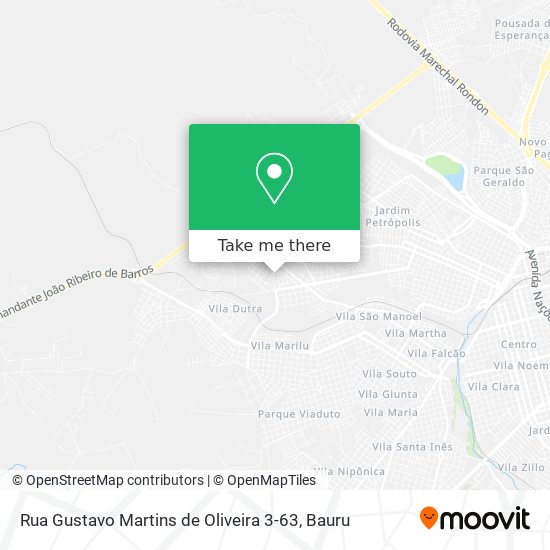 Rua Gustavo Martins de Oliveira 3-63 map