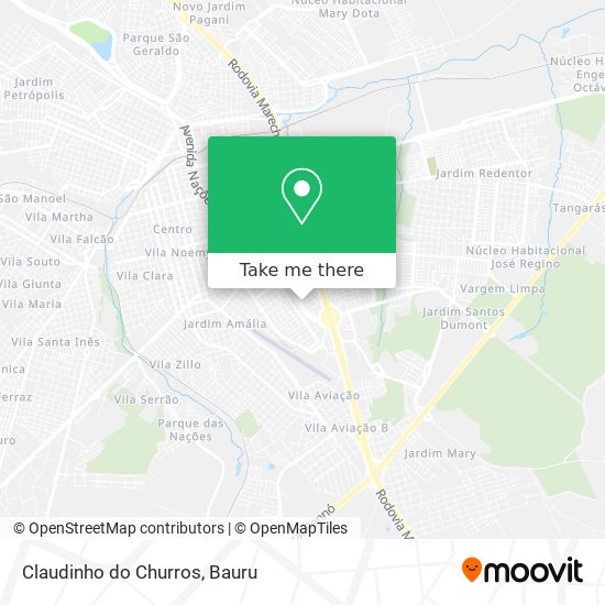 Claudinho do Churros map