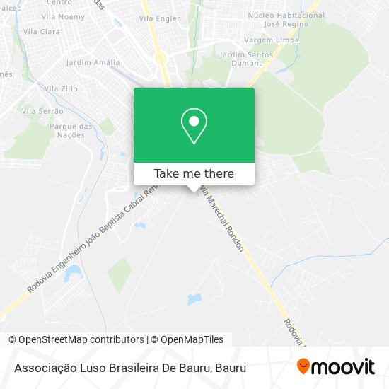 Associação Luso Brasileira De Bauru map
