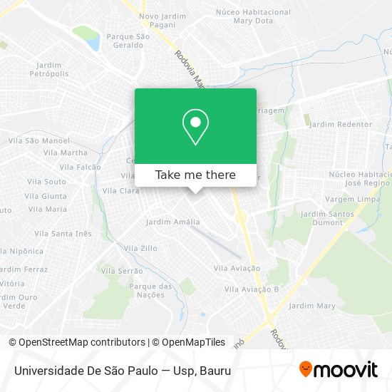 Mapa Universidade De São Paulo — Usp