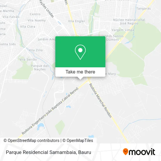 Parque Residencial Samambaia map