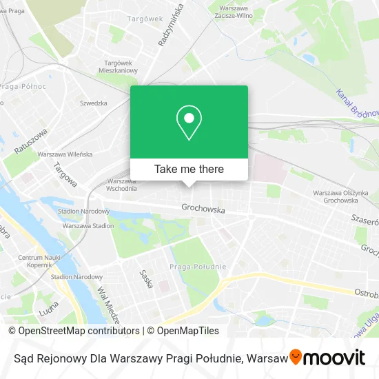 Sąd Rejonowy Dla Warszawy Pragi Południe map
