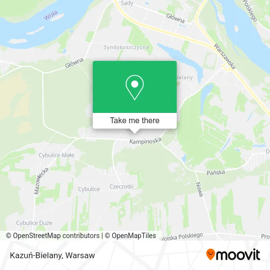 Карта Kazuń-Bielany