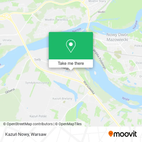 Карта Kazuń Nowy