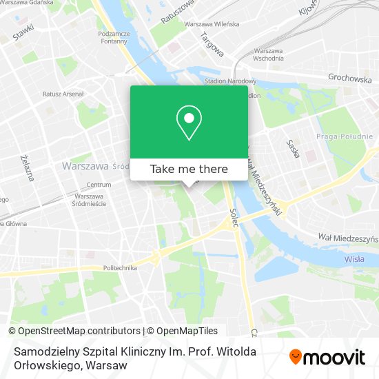 Samodzielny Szpital Kliniczny Im. Prof. Witolda Orłowskiego map