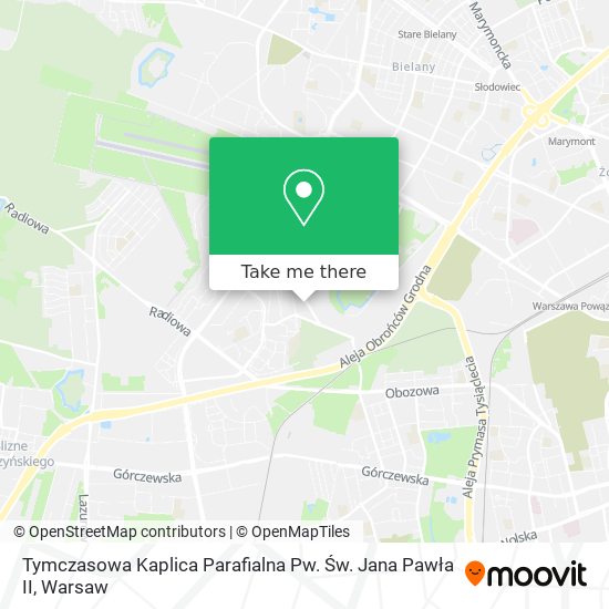 Tymczasowa Kaplica Parafialna Pw. Św. Jana Pawła II map