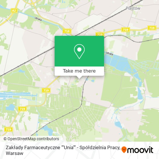 Zakłady Farmaceutyczne ""Unia"" - Spółdzielnia Pracy map